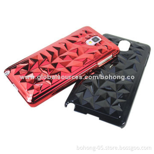 Plate Water-cude PC Cases for Samsung N9000, different colors available, 500 pieces MOQ each color